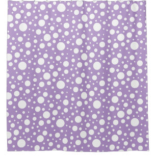 Purple Spots Shower Curtain