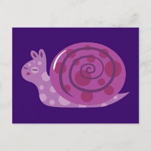 Purple Spotted Snail Postcard
