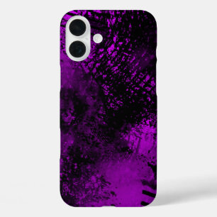 Purple Spray peinture effet iPhone 16 Coque