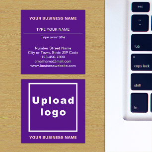 Purple Square Business Card