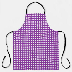 Purple square mesh grid  apron