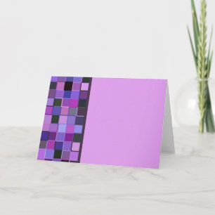 Purple Square Single Border Card