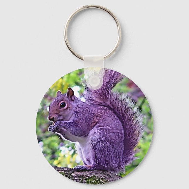 Purple Squirrel Keychain (Front)