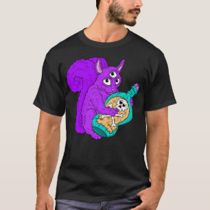 Purple Squirrel With Poison Bottle. T-Shirt