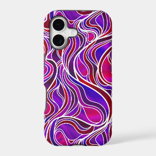 Purple Stained Glass Abstract