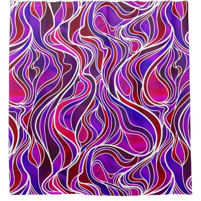 Purple Stained Glass Abstract (Front)