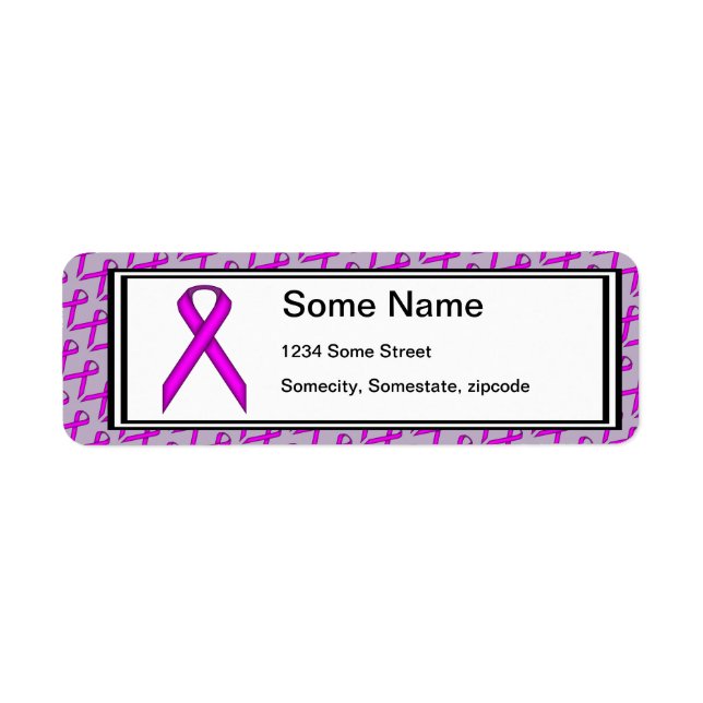Purple Standard Ribbon by Kenneth Yoncich (Front)