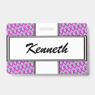 Purple Standard Ribbon by Kenneth Yoncich Badge