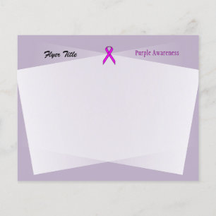 Purple Standard Ribbon by Kenneth Yoncich Flyer