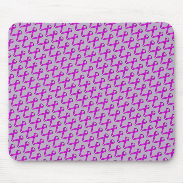 Purple Standard Ribbon by Kenneth Yoncich Mouse Pad (Front)
