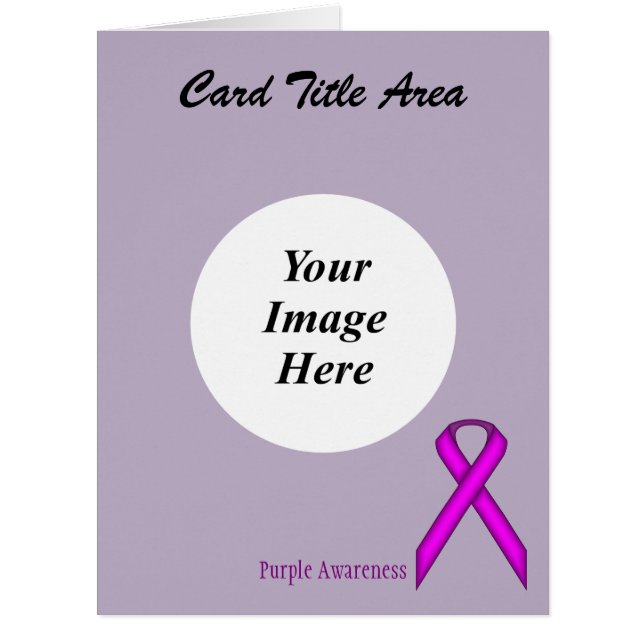 Purple Standard Ribbon Template by Kenneth Yoncich (Front)