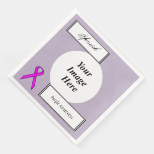 Purple Standard Ribbon Template by Kenneth Yoncich Napkin