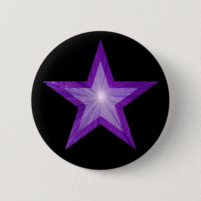 Purple Star button black (Front)