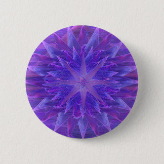 Purple Star Mandala 2 Inch Round Button