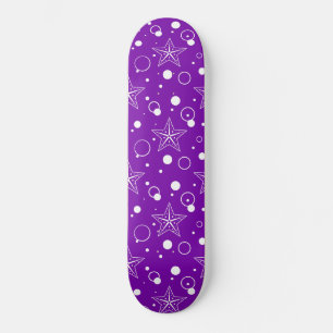 Purple Star Party Skateboard