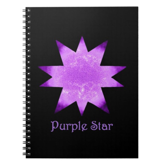 Purple Star Small Notebook (Front)
