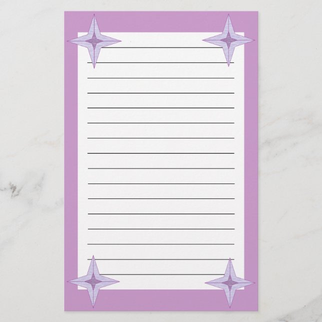 Purple Star Stationery (Front)