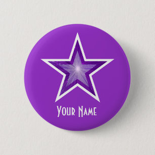 Purple Star 'Your Name' button purple