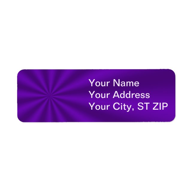 Purple Starburst Address Labels (Front)
