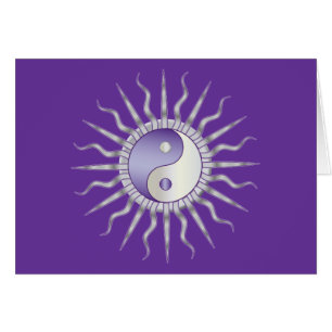 Purple Starburst Yin Yang