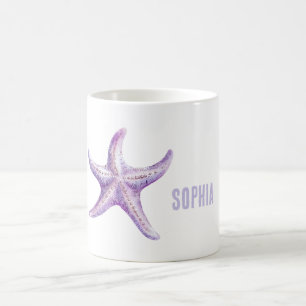 Purple Starfish Coffee Mug