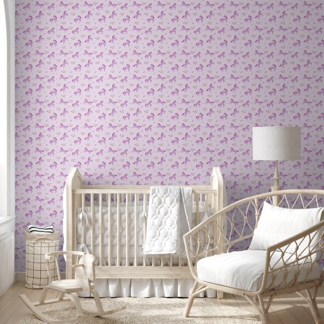 Purple Starry Kingdom Wallpaper (Kids)