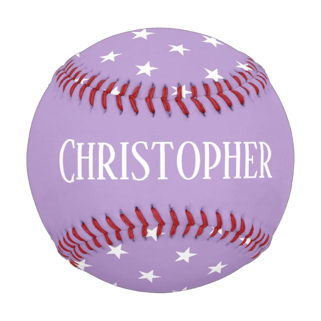 Purple Stars Baseball (Front)