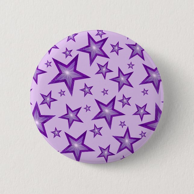 Purple Stars button pale purple (Front)