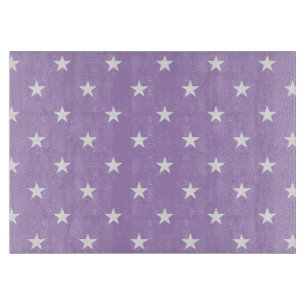 Purple Stars Cutting Board
