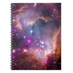 Purple Stars Galaxy Space Astronomy Notebook