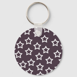 Purple Stars Keychain