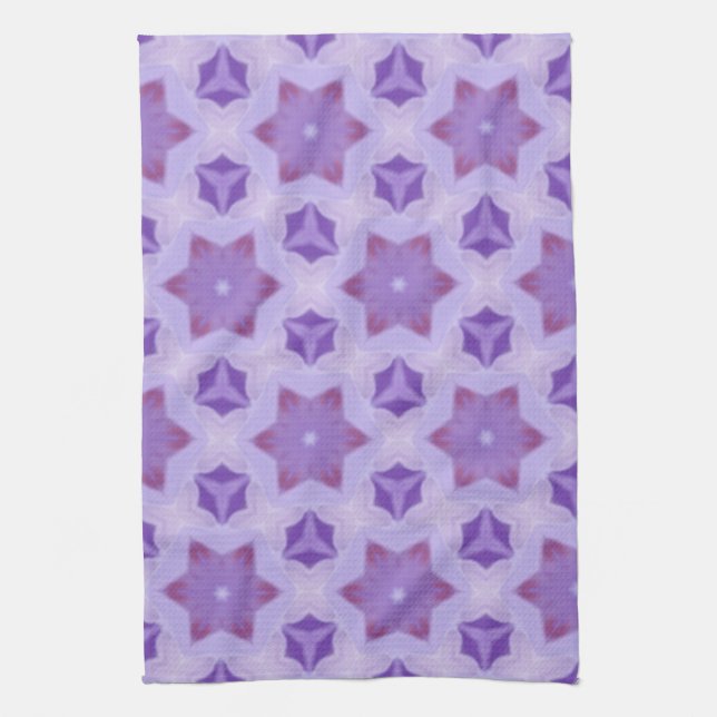 Purple Stars Kitchen Towel (Vertical)