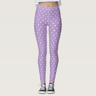 Purple Stars Leggings