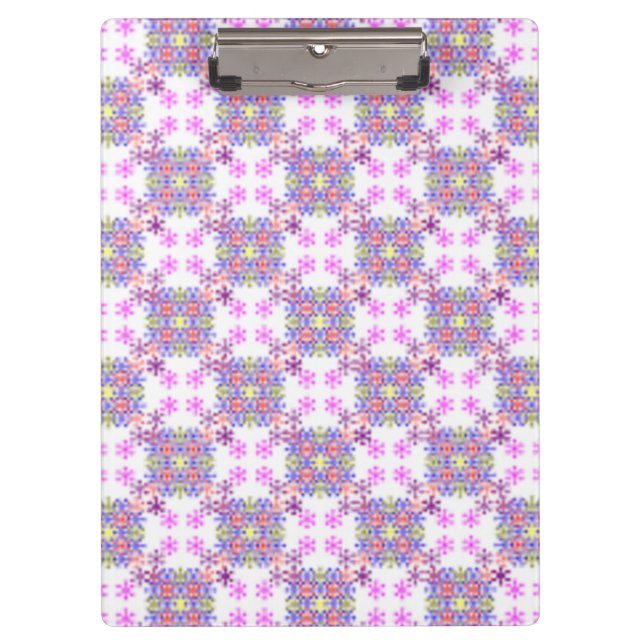 PURPLE STARS PATTERN CLIPBOARD (Front)
