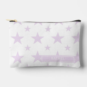 Purple Stars Pattern Constellation Pencil Accessory Pouch