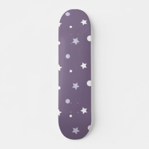 Purple Stars Skateboard