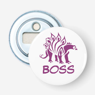 Purple Stegosaurus Spiked Dinosaur Bottle Opener