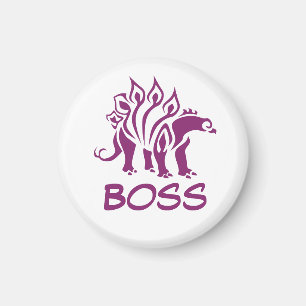 Purple Stegosaurus Spiked Dinosaur Magnet
