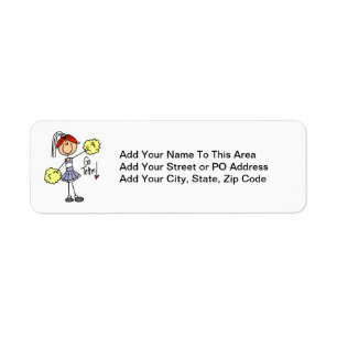 Purple Stick Figure Cheerleader t-shirts and Gifts