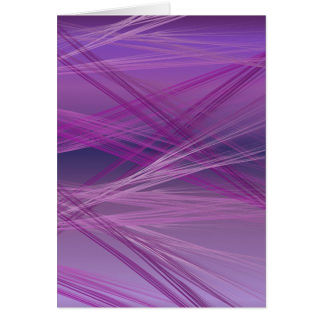 Purple Streaks Greeting Card (Front)