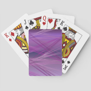 Purple Streaks Playing Cards
