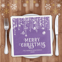 Purple String Lights Christmas Party