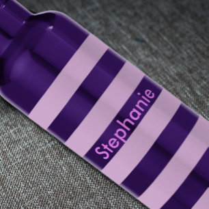 Purple Stripe 532 Ml Water Bottle