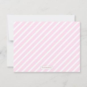 Purple Stripe Baby Shower Advice for Mommy to Be Card