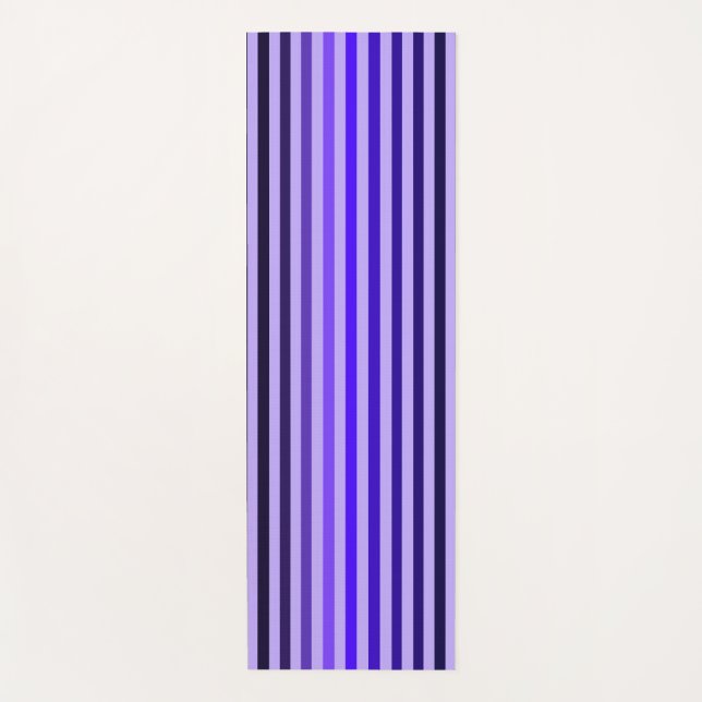 Purple Stripe Yoga Mat (Front)