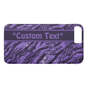 Purple Striped Camo w/ Custom Text Case-Mate iPhone Case