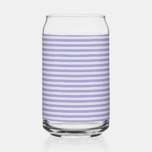 Purple Striped Can Glass