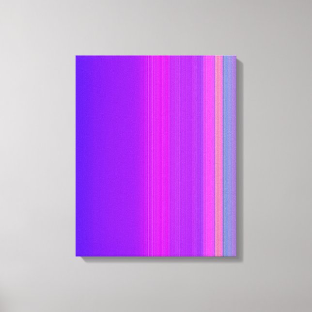 Purple striped canvas print (Front)