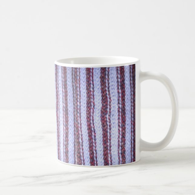 Purple Striped "Crocheted" mug (Right)