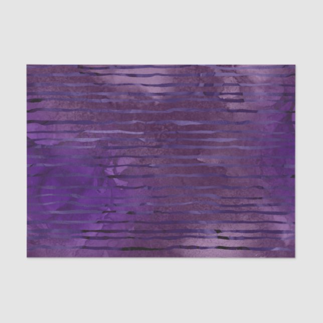 Purple Striped Pattern Tissue Paper (Front)